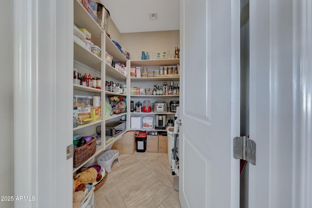 view of pantry