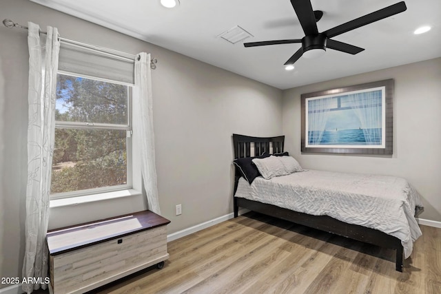809 W St Moritz Dr, Payson, AZ 85541 - bedroom featuring recessed lighting, baseboards, multiple windows, and wood finished floors