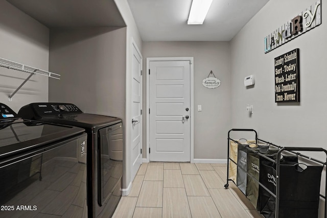 809 W St Moritz Dr, Payson, AZ 85541 - laundry area with washer and clothes dryer, laundry area, and baseboards