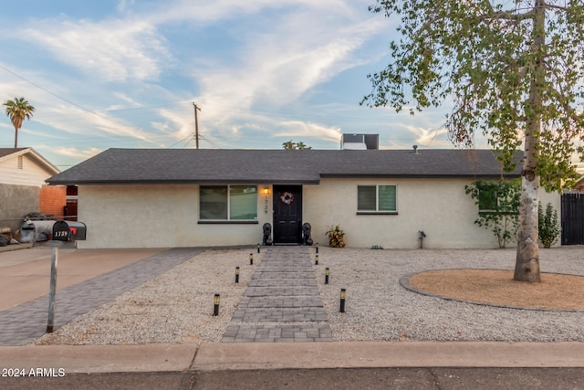 view of ranch-style home