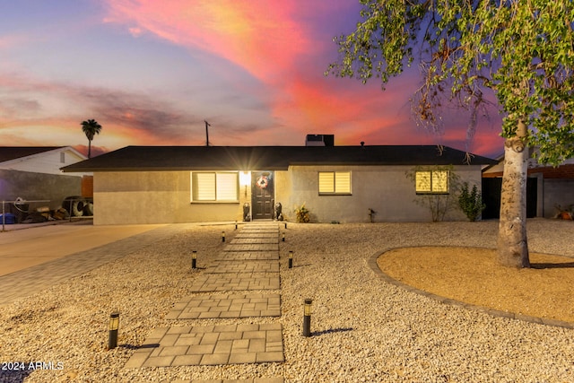 view of ranch-style home