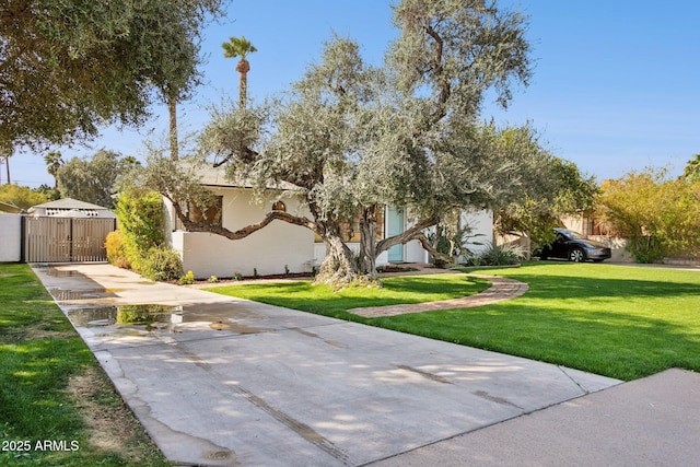 view of yard with a gate