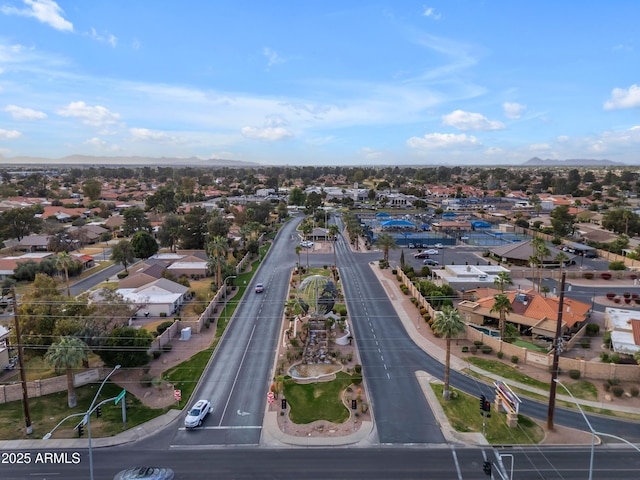 aerial view featuring a residential view