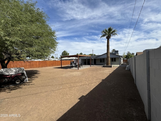 view of yard with a patio