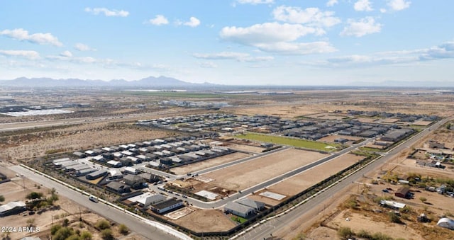 aerial view featuring a mountain view