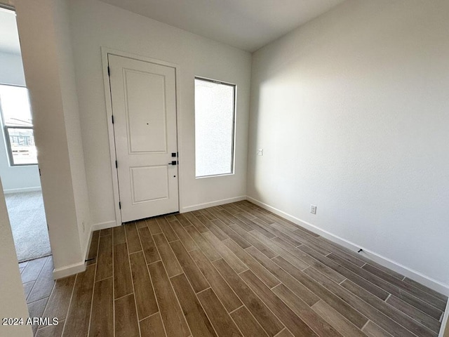 foyer entrance with plenty of natural light