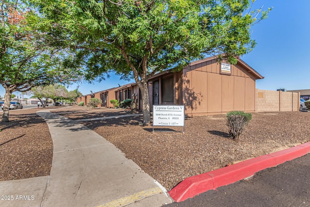 3646 N 67th Ave Unit 29, Phoenix, AZ 85033 - view of front of property with board and batten siding