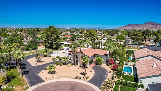 8426 N 15th Dr, Phoenix, AZ 85021 - bird's eye view featuring a residential view and a mountain view