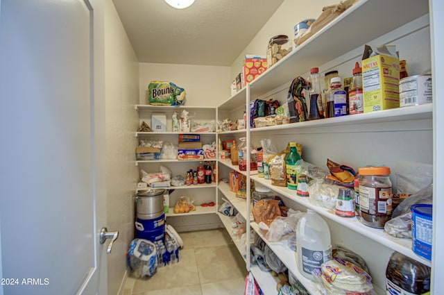 view of pantry