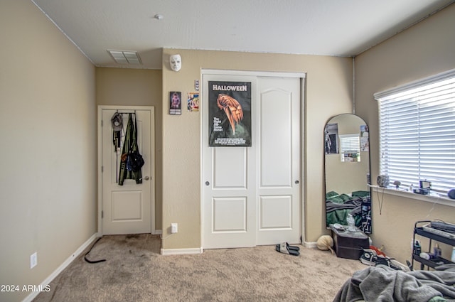 interior space with a closet