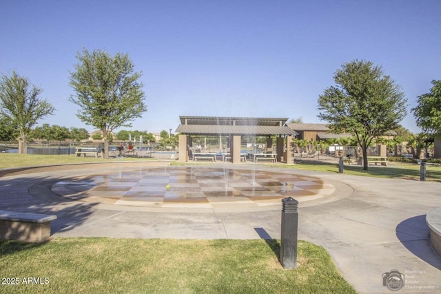 view of home's community with a gazebo