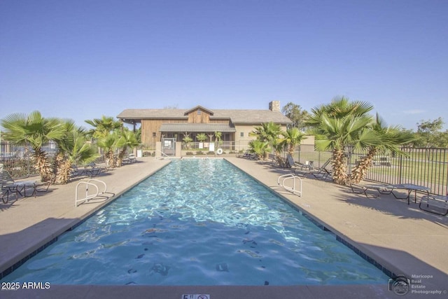 view of pool with a patio area