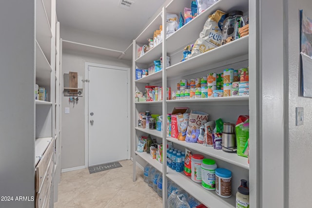 view of pantry