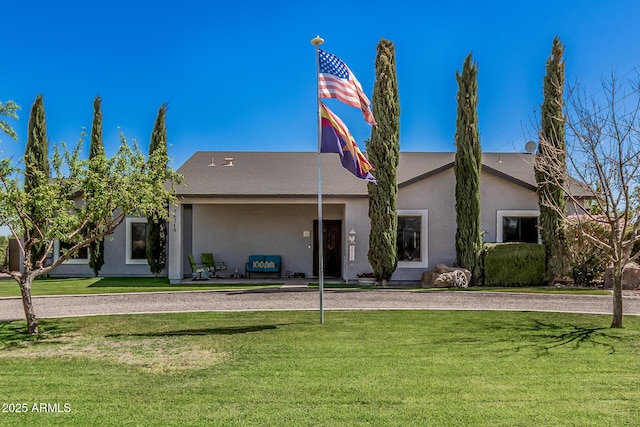 26719 S 195th St, Queen Creek, AZ 85142 - view of front of property with a front lawn and stucco siding