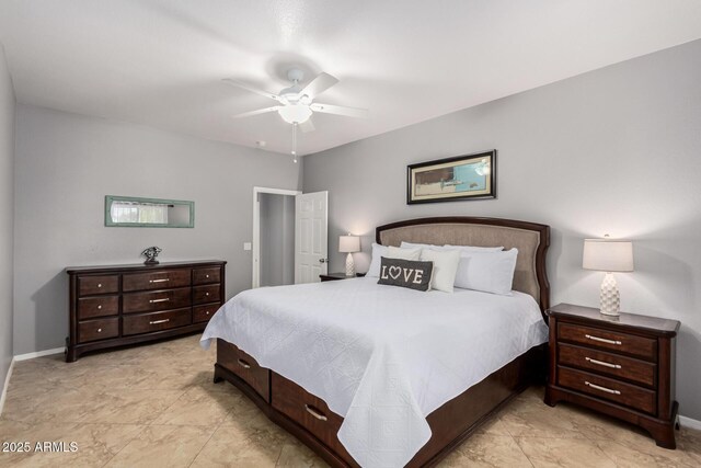 26719 S 195th St, Queen Creek, AZ 85142 - bedroom featuring baseboards and ceiling fan