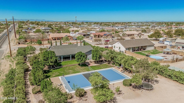 26719 S 195th St, Queen Creek, AZ 85142 - bird's eye view with a mountain view and a residential view