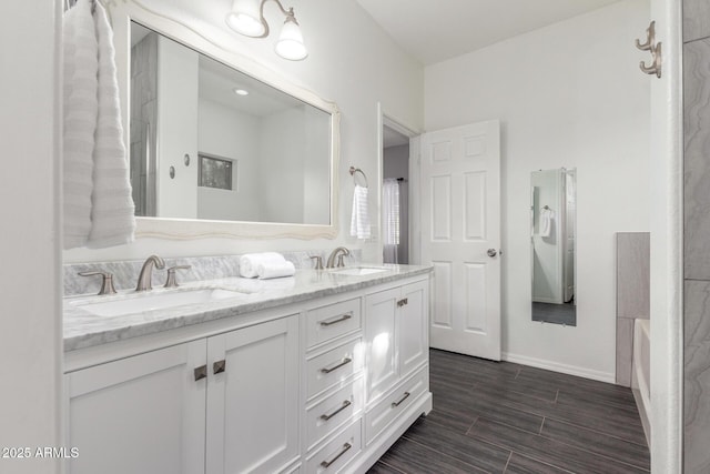 bathroom with vanity