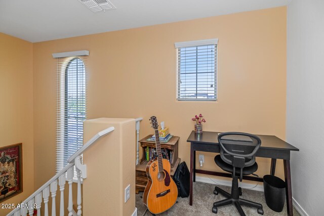 3932 E Melinda Dr, Phoenix, AZ 85050 - carpeted home office with baseboards and visible vents
