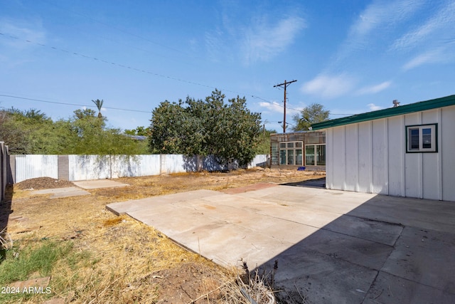 exterior space featuring an outdoor structure