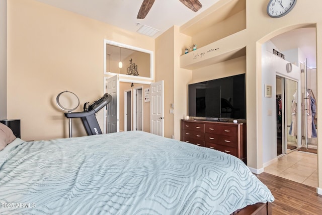 3823 E Kroll Dr, Gilbert, AZ 85234 - bedroom with wood finished floors