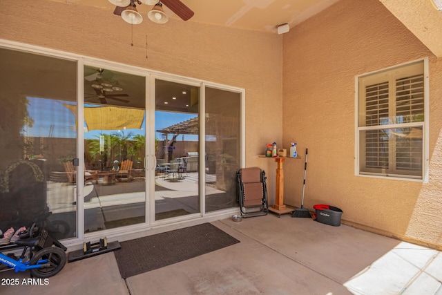 3823 E Kroll Dr, Gilbert, AZ 85234 - view of patio / terrace with a ceiling fan