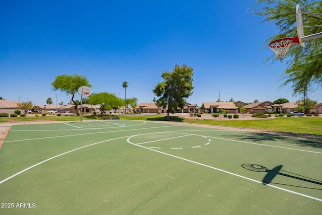 3823 E Kroll Dr, Gilbert, AZ 85234 - view of basketball court featuring community basketball court and a residential view