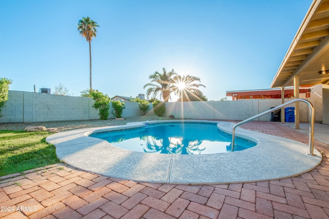 view of pool with a patio