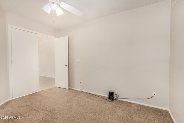 11531 E Persimmon Ave, Mesa, AZ 85212 - empty room with carpet, a ceiling fan, and baseboards