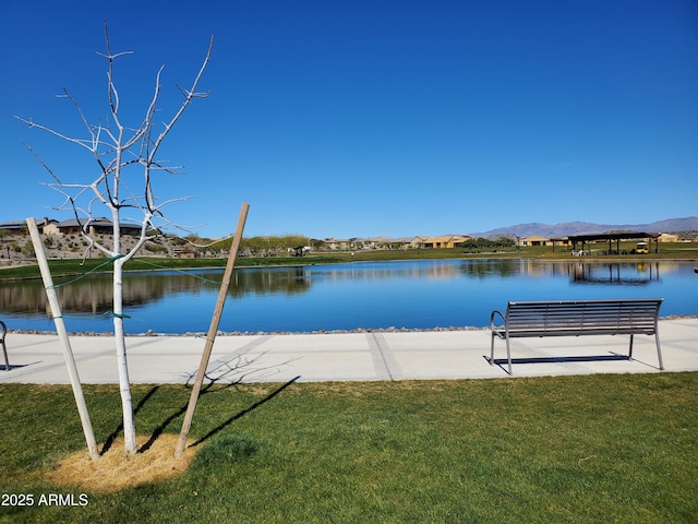 view of water feature