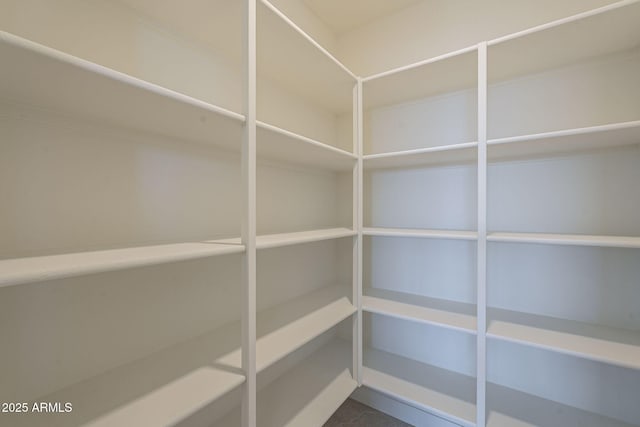 view of storage area