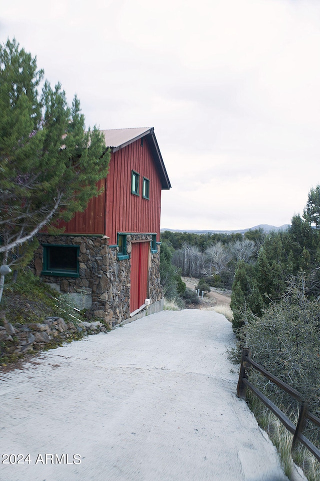 view of outdoor structure