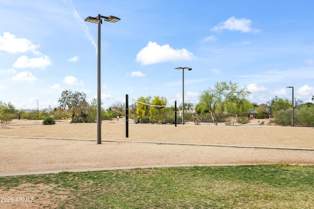 surrounding community with volleyball court