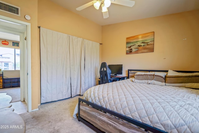 2009 W Calle Del Norte Dr, Chandler, AZ 85224 - bedroom featuring carpet flooring, a ceiling fan, and a desk
