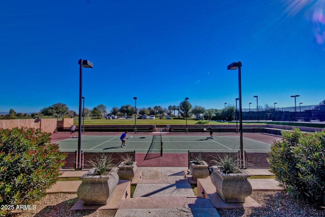 view of sport court