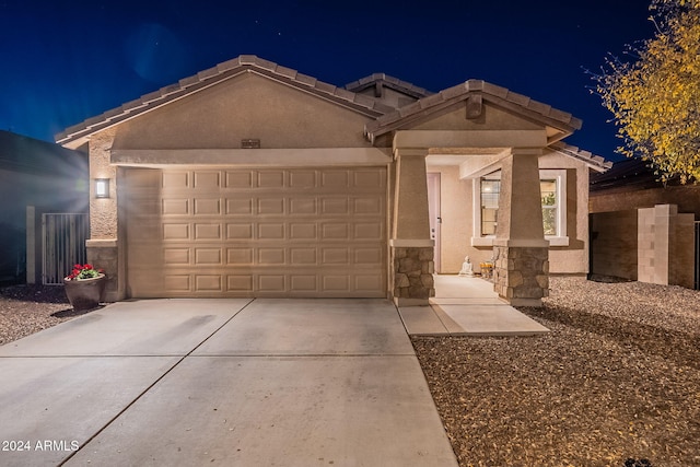 ranch-style house with a garage