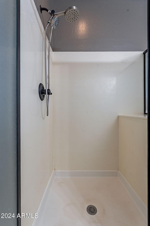 bathroom featuring walk in shower