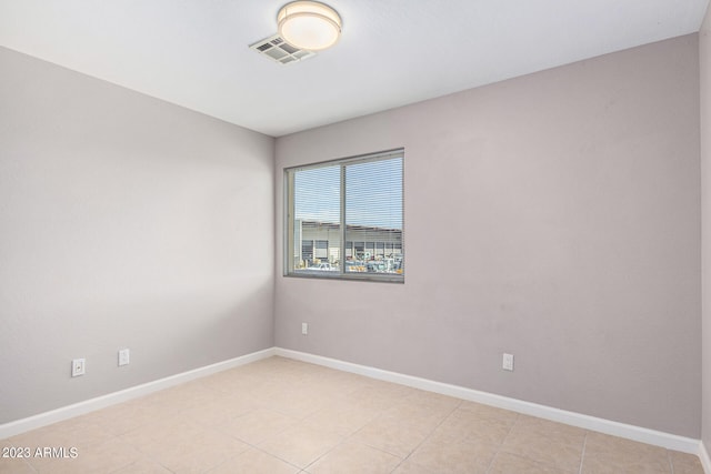 view of tiled empty room