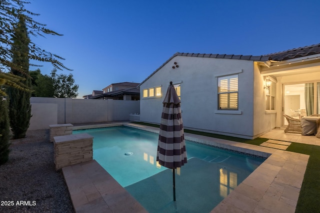 4346 S Synapse Dr, Mesa, AZ 85212 - view of pool with a fenced backyard and a patio area