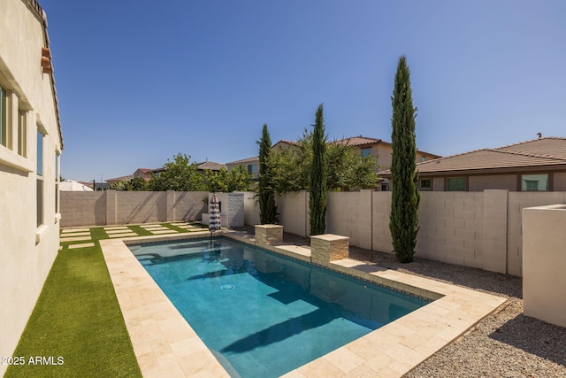 4346 S Synapse Dr, Mesa, AZ 85212 - view of swimming pool with a fenced backyard