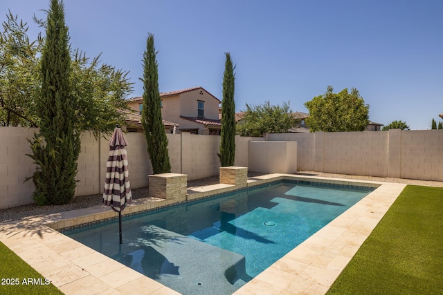 4346 S Synapse Dr, Mesa, AZ 85212 - view of pool with a fenced backyard
