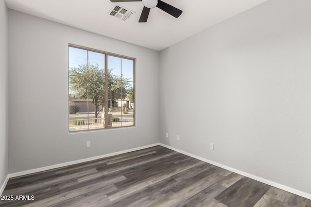 20919 E Desert Hills Blvd, Queen Creek, AZ 85142 - spare room with ceiling fan and wood finished floors