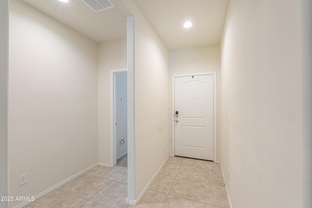 36467 W Pampoloma Ave, Maricopa, AZ 85138 - hall with light tile patterned floors, recessed lighting, and baseboards