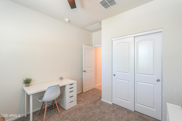 36467 W Pampoloma Ave, Maricopa, AZ 85138 - office with light colored carpet and ceiling fan