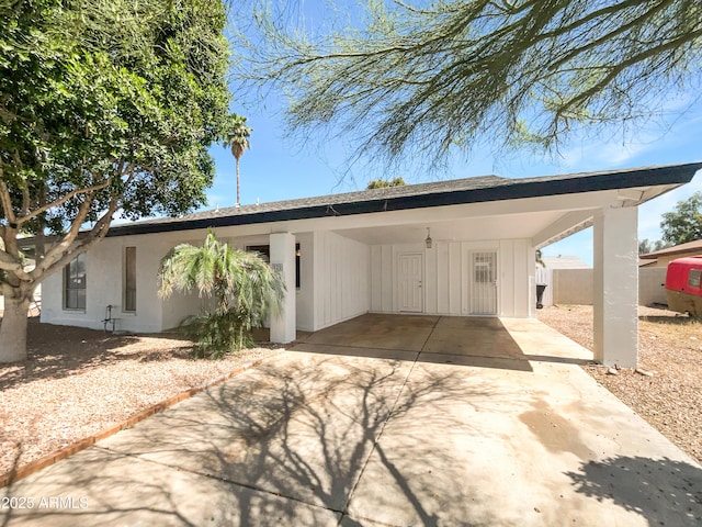 920 E Garnet Ave, Mesa, AZ 85204 - view of front of home with driveway and a carport