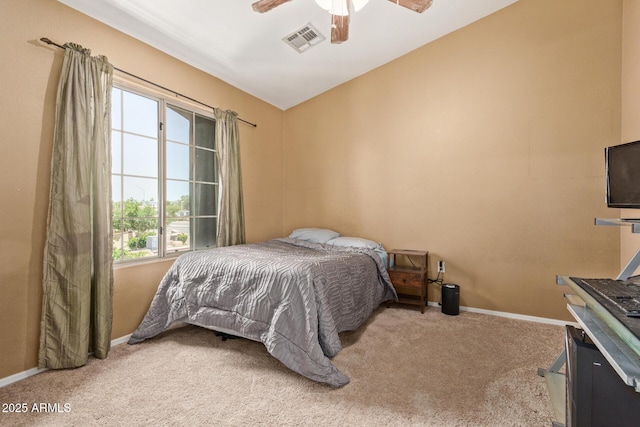1350 S Greenfield Rd Unit 2205, Mesa, AZ 85206 - carpeted bedroom featuring baseboards and ceiling fan