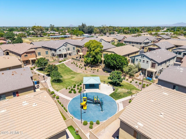 1350 S Greenfield Rd Unit 2205, Mesa, AZ 85206 - aerial view of residential area featuring a mountain backdrop