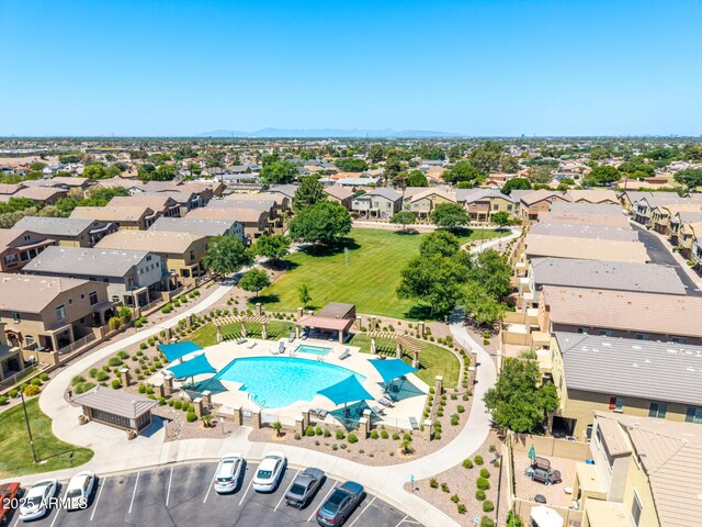 1350 S Greenfield Rd Unit 2205, Mesa, AZ 85206 - aerial perspective of suburban area with a pool