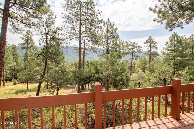 5120 N Juniper Loop, Pine, AZ 85544 - deck with a forest view