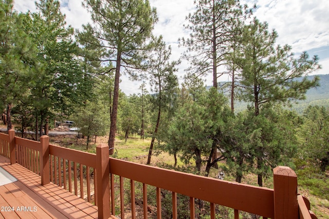 5120 N Juniper Loop, Pine, AZ 85544 - view of deck