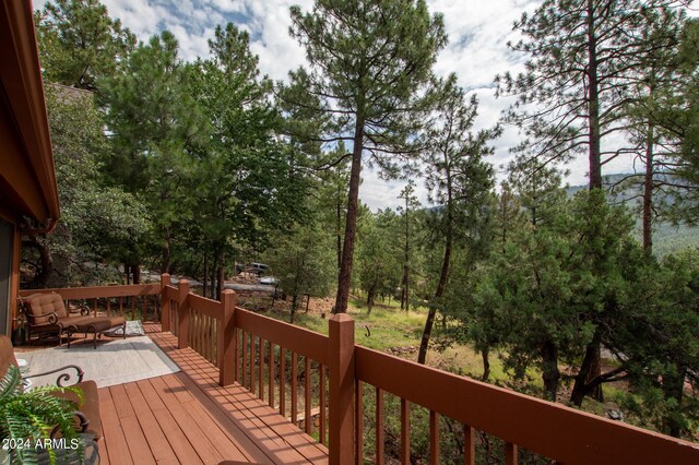5120 N Juniper Loop, Pine, AZ 85544 - view of wooden terrace